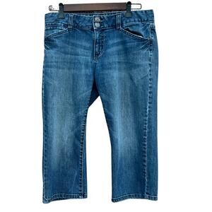 Gap Women's Curvy Flare Capris Jeans Size 10